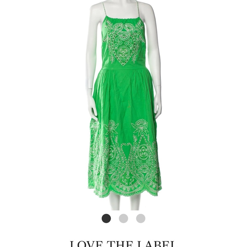 Love the label green halter dress